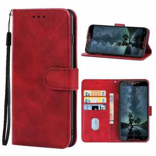Leather Phone Case For Cubot Quest Lite(Red)