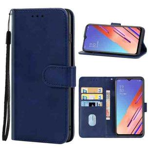 Leather Phone Case For OPPO Reno3 Youth(Blue)