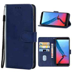 Leather Phone Case For ZTE Blade V9 Vita(Blue)