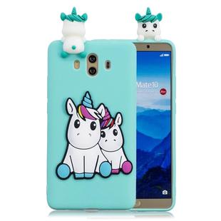 For Huawei Mate 10 3D Cartoon Pattern Shockproof TPU Protective Case(Couple Unicorn)