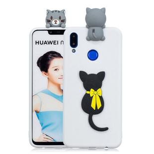 For Huawei Nova 3i 3D Cartoon Pattern Shockproof TPU Protective Case(Little Black Cat)