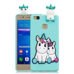 For Huawei P9 Lite 3D Cartoon Pattern Shockproof TPU Protective Case(Couple Unicorn)