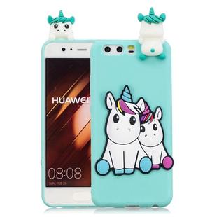 For Huawei P10 3D Cartoon Pattern Shockproof TPU Protective Case(Couple Unicorn)