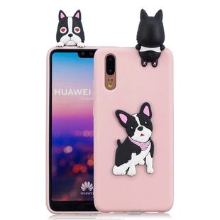 For Huawei P20 Pro 3D Cartoon Pattern Shockproof TPU Protective Case(Cute Dog)