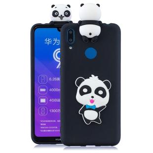 For Huawei Y7 2019 3D Cartoon Pattern Shockproof TPU Protective Case(Blue Bow Panda)