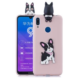 For Huawei Y7 2019 3D Cartoon Pattern Shockproof TPU Protective Case(Cute Dog)