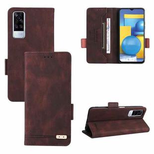 For vivo Y51 2020 / Y31 2021 Magnetic Clasp Leather Phone Case(Brown)