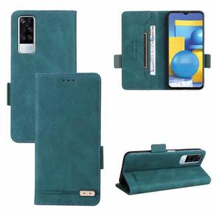 For vivo Y51 2020 / Y31 2021 Magnetic Clasp Leather Phone Case(Green)