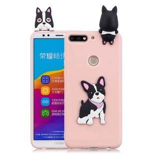 For Huawei Honor 7C 3D Cartoon Pattern Shockproof TPU Protective Case(Cute Dog)