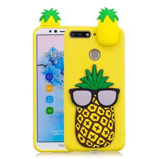 For Huawei Honor 7A 3D Cartoon Pattern Shockproof TPU Protective Case(Big Pineapple)