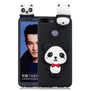 For Huawei Honor 9 Lite 3D Cartoon Pattern Shockproof TPU Protective Case(Red Bow Panda)