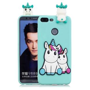 For Huawei Honor 9 Lite 3D Cartoon Pattern Shockproof TPU Protective Case(Couple Unicorn)