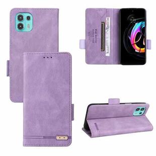 For Motorola Edge 20 Lite / 20 Fusion Magnetic Clasp Leather Phone Case(Purple)