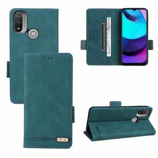 For Motorola Moto E20 / E40 Magnetic Clasp Leather Phone Case(Green)