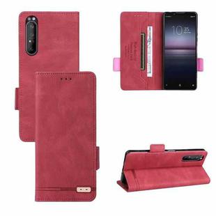 For Sony Xperia 1 II Magnetic Clasp Leather Phone Case(Red)