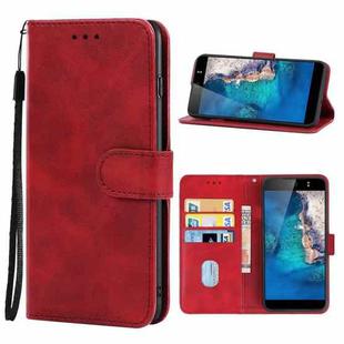 For Tecno Camon CX Leather Phone Case(Red)