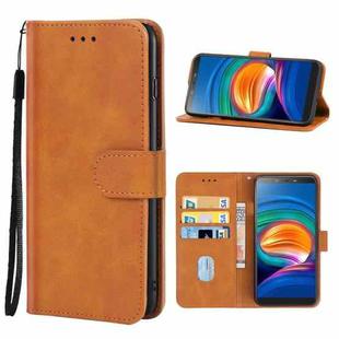 For Tecno Camon X Pro Leather Phone Case(Brown)