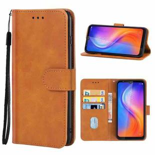 For Tecno Note 4 Leather Phone Case(Brown)