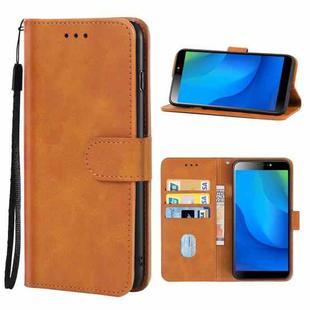 For Tecno Pouvoir 3 Air Leather Phone Case(Brown)