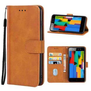 For Tecno S12 Leather Phone Case(Brown)