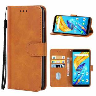 For Tecno Spark 2 Leather Phone Case(Brown)