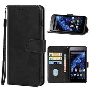 For Tecno W4 Leather Phone Case(Black)