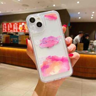 For iPhone 11 Transparent TPU Shockproof Phone Case (Colorful Clouds)