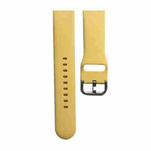 Silicone Watch Band, Size: S 110mm For Apple Watch Series 8&7 41mm / SE 2&6&SE&5&4 40mm / 3&2&1 38mm(Yellow)