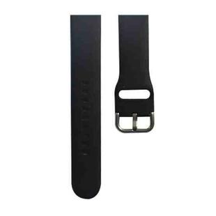 Silicone Watch Band, Size: S 110mm For Apple Watch Series 8&7 41mm / SE 2&6&SE&5&4 40mm / 3&2&1 38mm(Black)