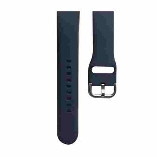Silicone Watch Band, Size: L 132mm For Apple Watch Series 8&7 41mm / SE 2&6&SE&5&4 40mm / 3&2&1 38mm(Midnight Blue)