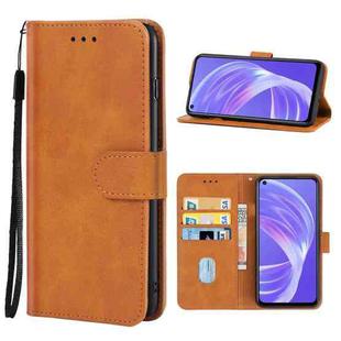 Leather Phone Case For OPPO A73 5G(Brown)