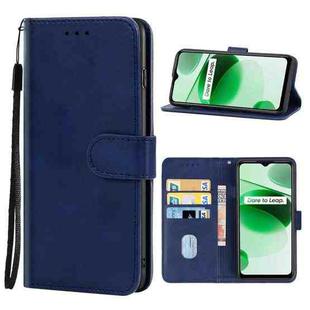 Leather Phone Case For OPPO Realme C35(Blue)