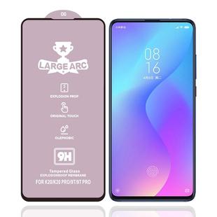 For Xiaomi Redmi K20 9H HD Large Arc High Alumina Full Screen Tempered Glass Film