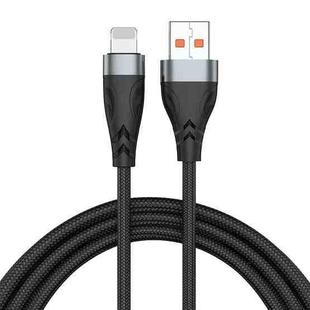ADC-008 13W 2.6A USB to 8 Pin Fast Charge Data Cable, Cable Length:1m(Black Grey)