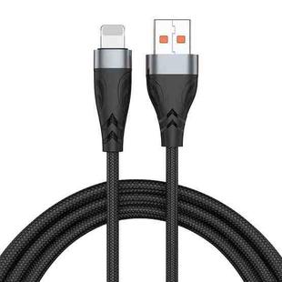 ADC-008 13W 2.6A USB to 8 Pin Fast Charge Data Cable, Cable Length:2m(Black Grey)