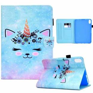 For iPad mini 6 Sewing Pen Slot Leather Tablet Case(Wildebeest)