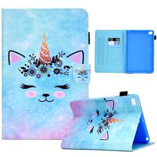 Sewing Pen Slot Leather Tablet Case For iPad mini 2019 / 4 / 3 / 2 / 1(Wildebeest)