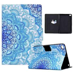Electric Pressed TPU Leather Tablet Case For iPad mini 5 / 4 / 3 / 2 / 1(Green Flower)