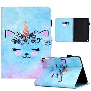 For Amazon Kindle Fire HD 10 2021 Sewing Pen Slot Leather Tablet Case(Wildebeest)