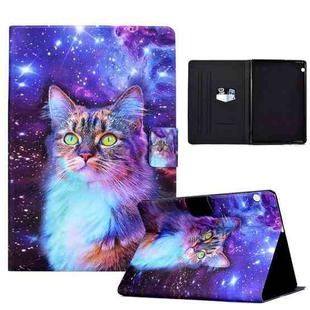 For Huawei MediaPad T5 Electric Pressed TPU Leather Tablet Case(Star Cat)
