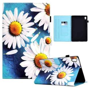 For Lenovo Tab M10 HD 2ND X306X Sewing Pen Slot Leather Tablet Case(Sunflower)