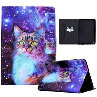 For Amazon Kindle Fire HD 8 2020 Electric Pressed TPU Leather Tablet Case(Star Cat)