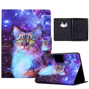 For Amazon Kindle Paperwhite 4 / 3 / 2 / 1 Electric Pressed TPU Leather Tablet Case(Star Cat)