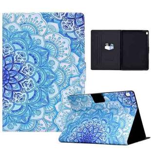 For Lenovo Tab M10 Electric Pressed TPU Leather Tablet Case(Green Flower)