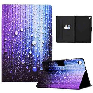 For Samsung Galaxy Tab A8 10.5 2021 Electric Pressed TPU Leather Tablet Case(Water Droplets)
