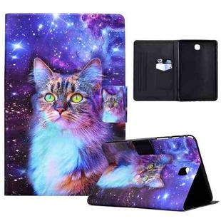 For Samsung Galaxy Tab A 8.0 2015 Electric Pressed TPU Leather Tablet Case(Star Cat)