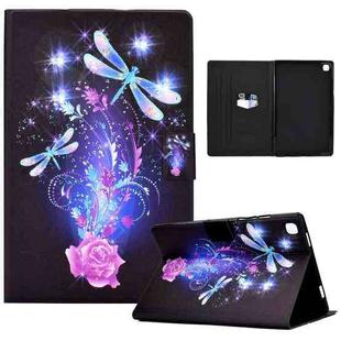 For Samsung Galaxy Tab A7 10.4 2020 Electric Pressed TPU Leather Tablet Case(Butterfly)