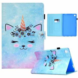 For Samsung Galaxy Tab A 8.0 2019 T290 Sewing Pen Slot Leather Tablet Case(Wildebeest)