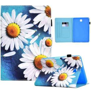 For Samsung Galaxy Tab A 8.0 T350 Sewing Pen Slot Leather Tablet Case(Sunflower)
