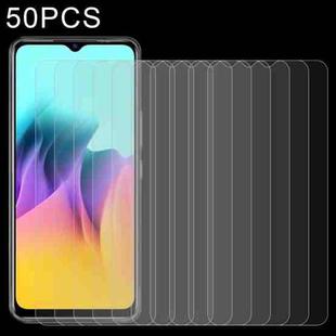 50 PCS 0.26mm 9H 2.5D Tempered Glass Film For Itel A58 / A58 Pro